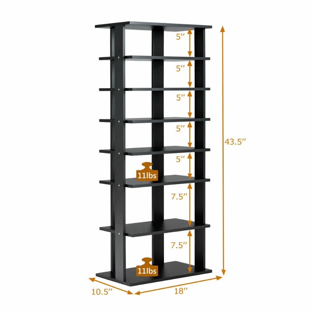 7-Tier Dual Shoe Rack