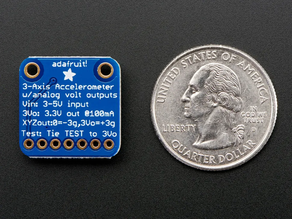 Adafruit ADXL335 - 5V ready triple-axis accelerometer ( -3g analog out)