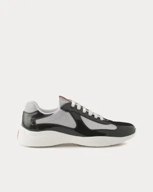 America's Cup Patent Leather Anthracite Grey / Silver Low Top Sneakers