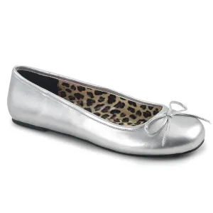ANNA-01 Pleaser Pink Label Silver Sexy Single Soles (Fetish Footwear)
