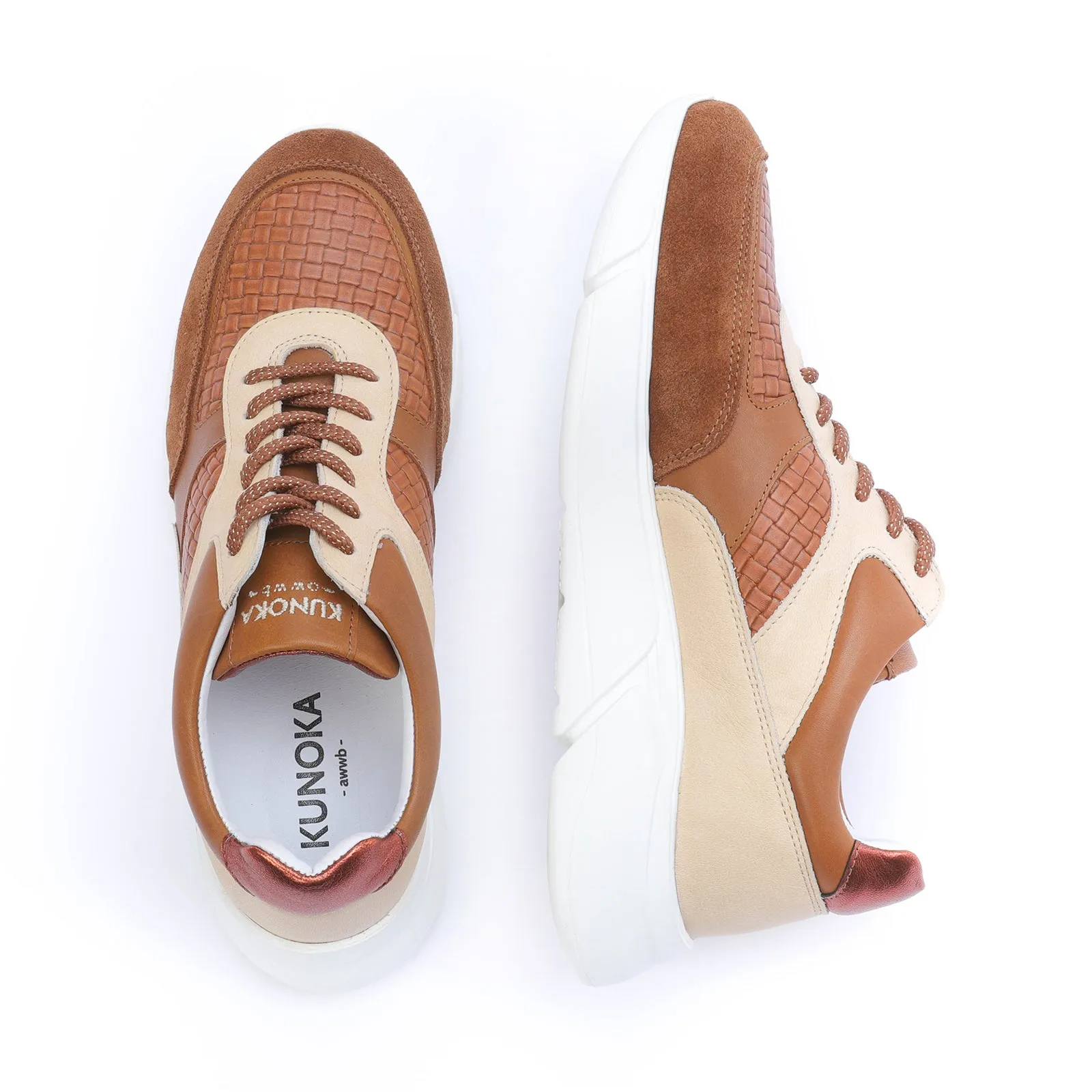 ARI platform sneaker - cuoio