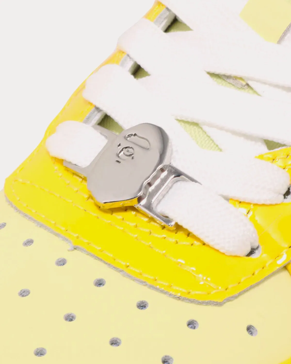 Bape Sta Colors Light Yellow Low Top Sneakers