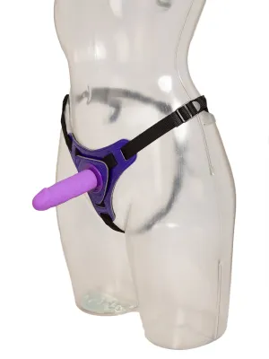 Beginners Purple Strap-On Harness Set - One Size