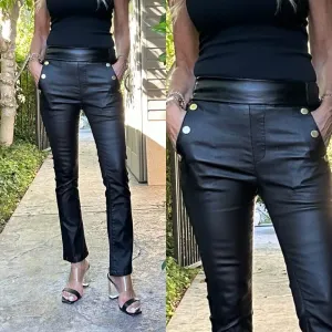 Bevy Flog - Sofia pant in Black Vegan