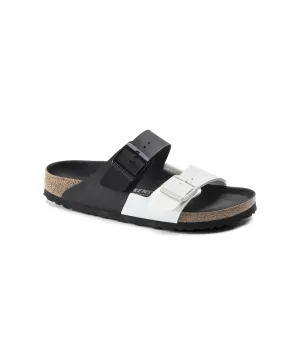 BIRKENSTOCK ARIZONA SPLIT IN BLACK AND WHITE