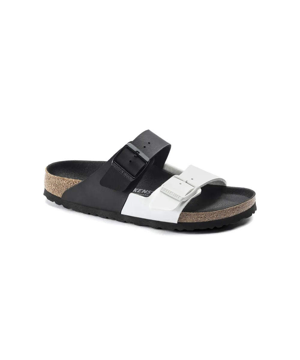 BIRKENSTOCK ARIZONA SPLIT IN BLACK AND WHITE