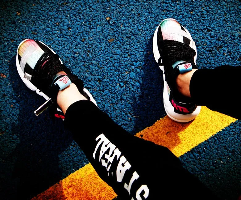 BOOPDO BOOST HEEL PANELED TRAINERS