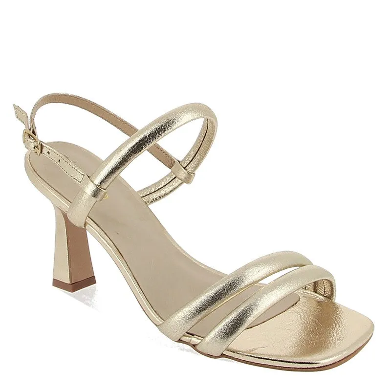 Brazilio 58402 Gold Metallic Heeled Sandal