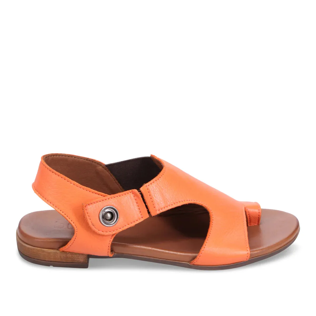 Buenos Tessie Leather Flat Sandal | Sunset