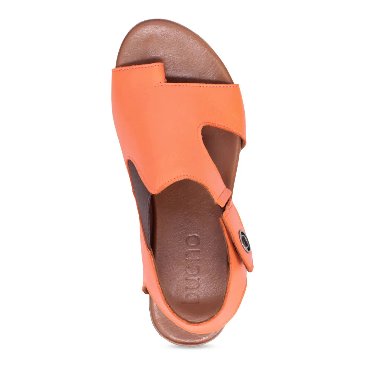 Buenos Tessie Leather Flat Sandal | Sunset