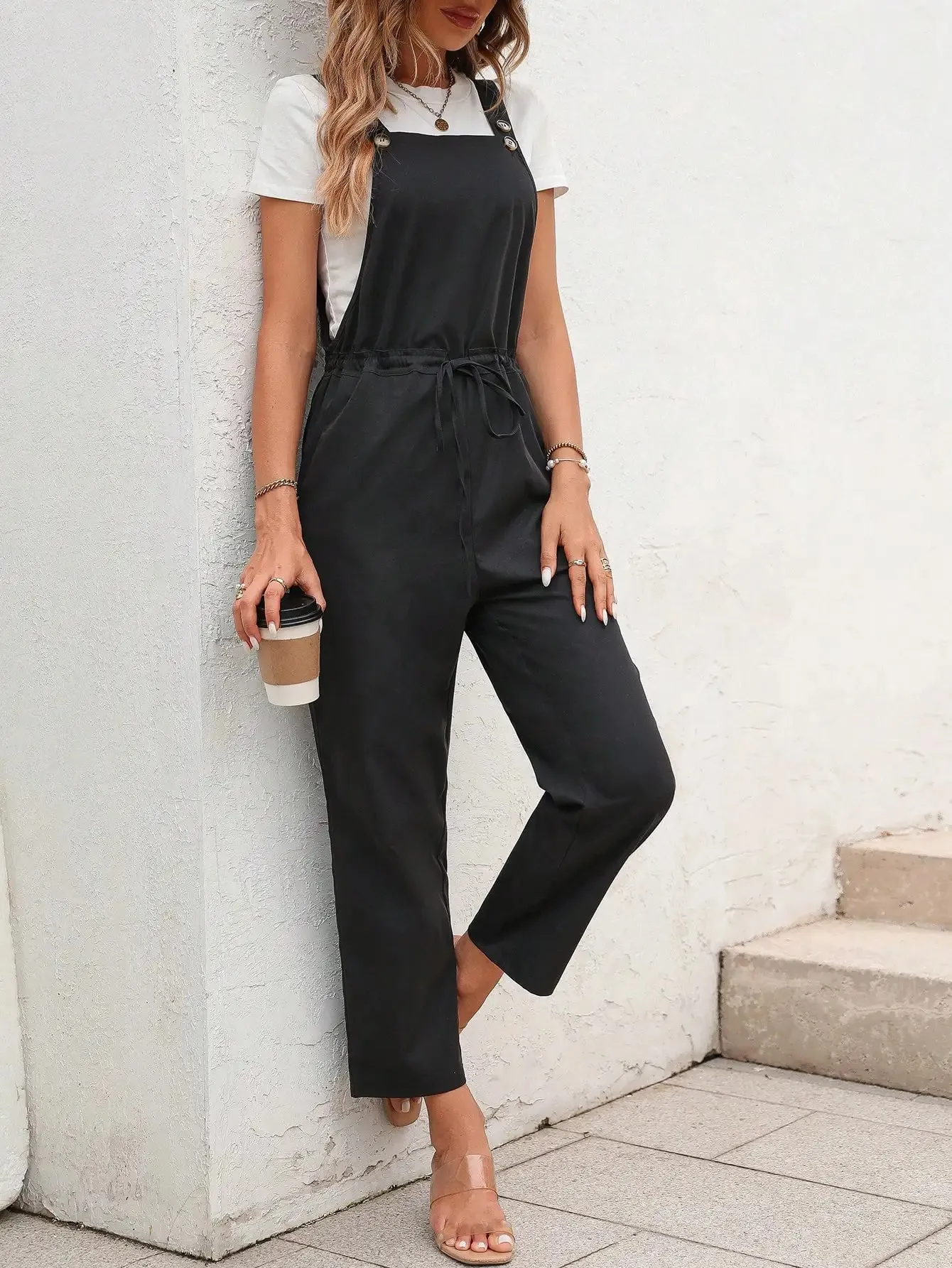 Buttoned-Up Chic Romper