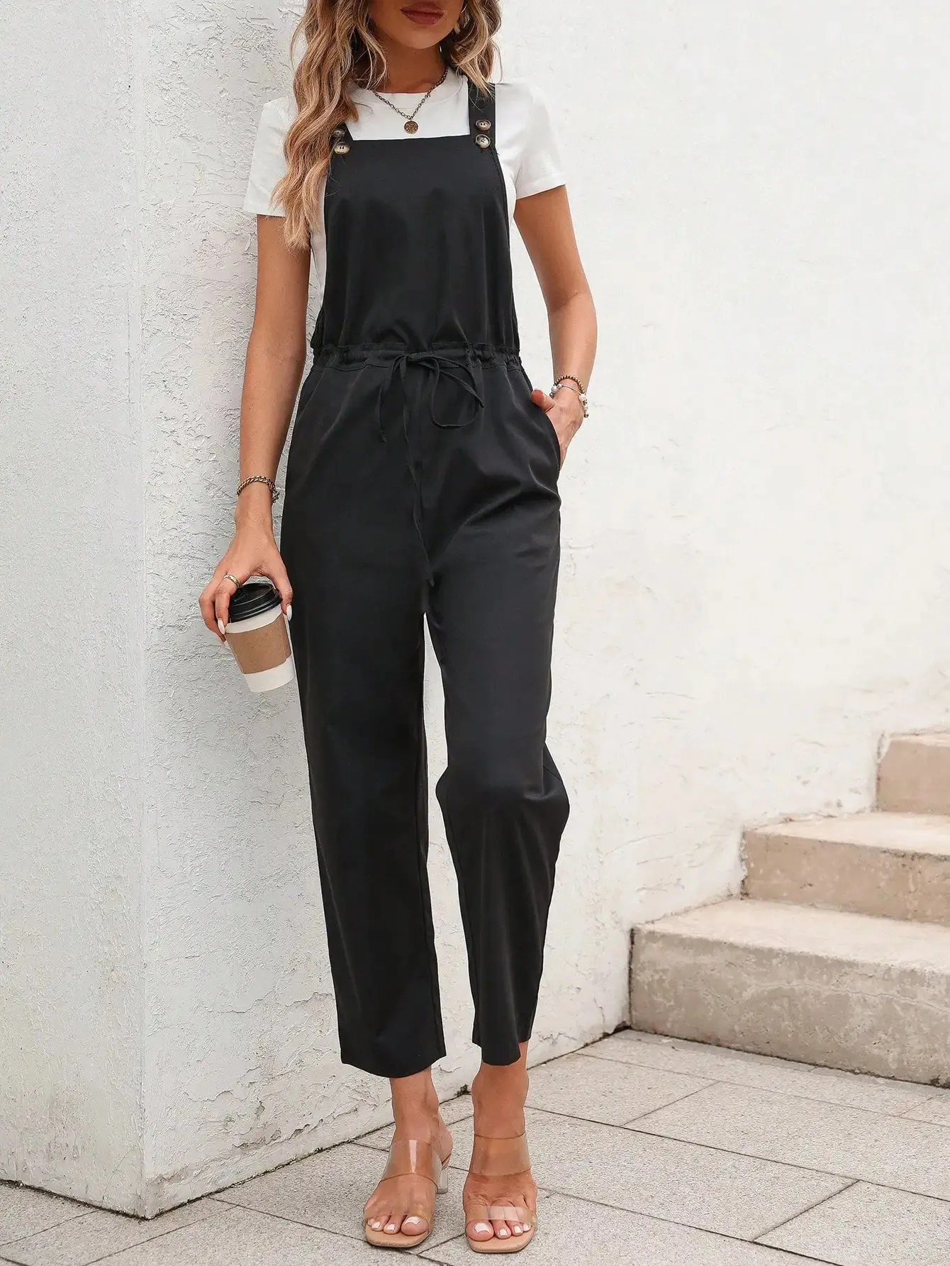 Buttoned-Up Chic Romper