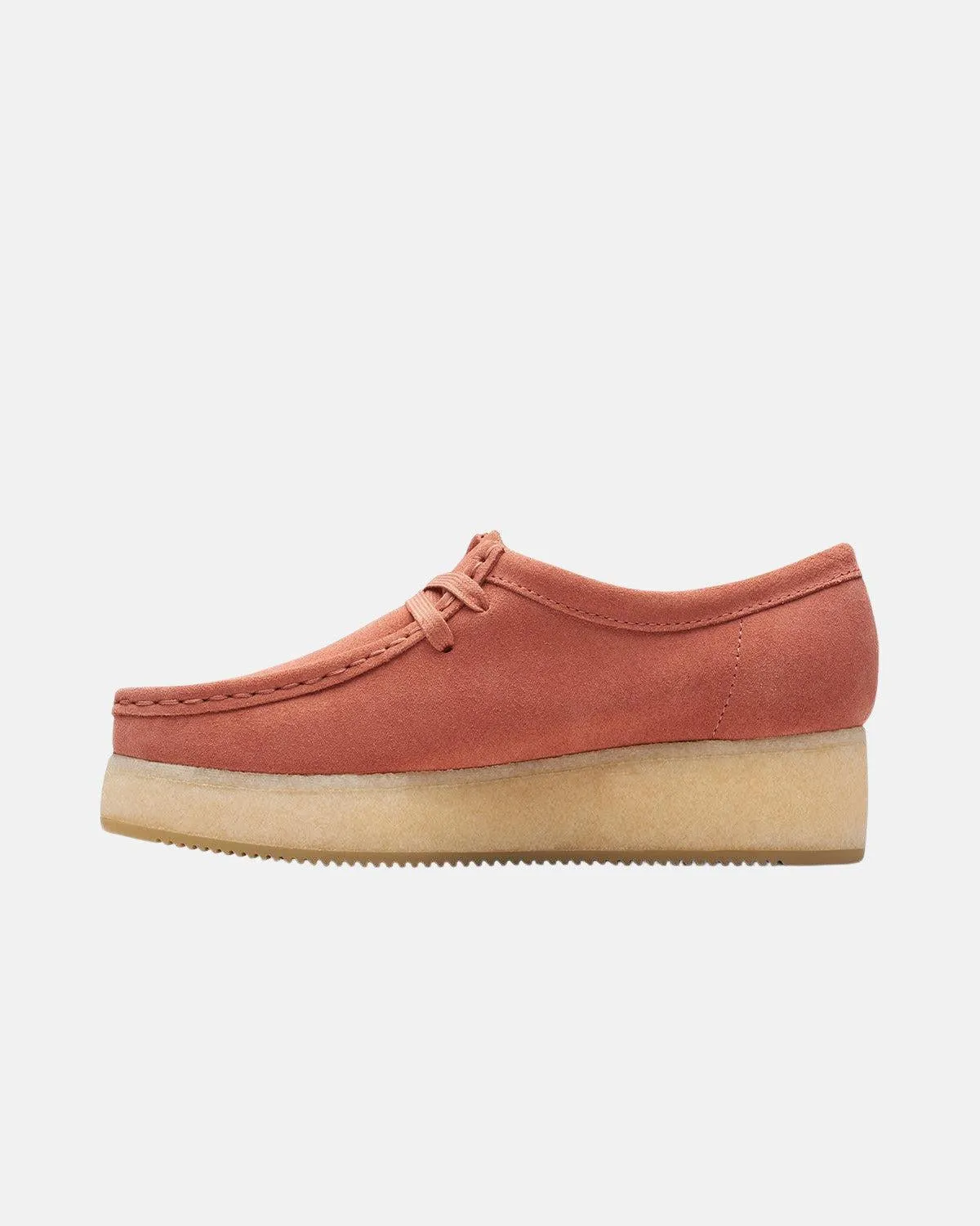 CLARKS ORIGINALS WOMENS WALLACRAFT BEE SHOES TERRACOTTA SUEDE