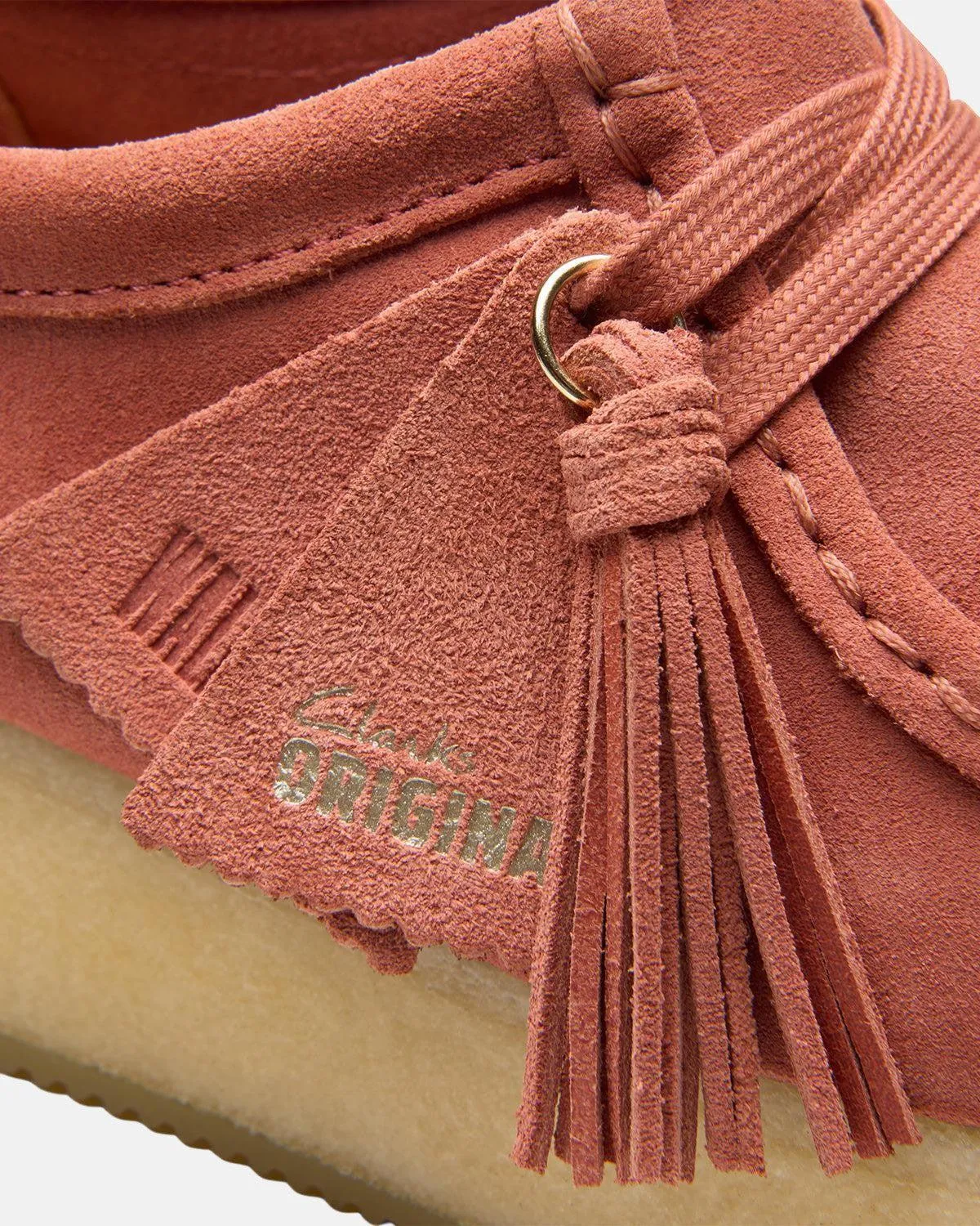 CLARKS ORIGINALS WOMENS WALLACRAFT BEE SHOES TERRACOTTA SUEDE