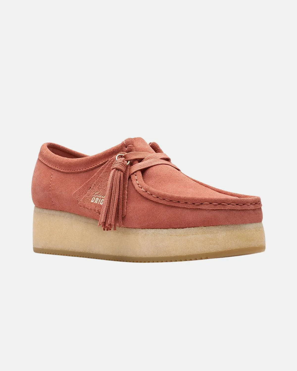 CLARKS ORIGINALS WOMENS WALLACRAFT BEE SHOES TERRACOTTA SUEDE