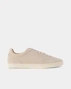 Coda di Rondine Suede Light Beige Low Top Sneakers