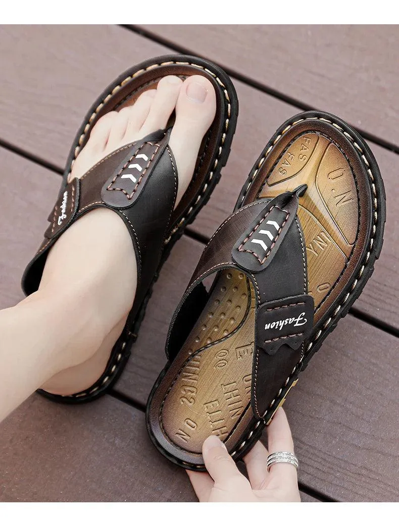 Comfortable Casual Non-slip Beach Flip Flops Plus Size Men's Outdoor Sandals
