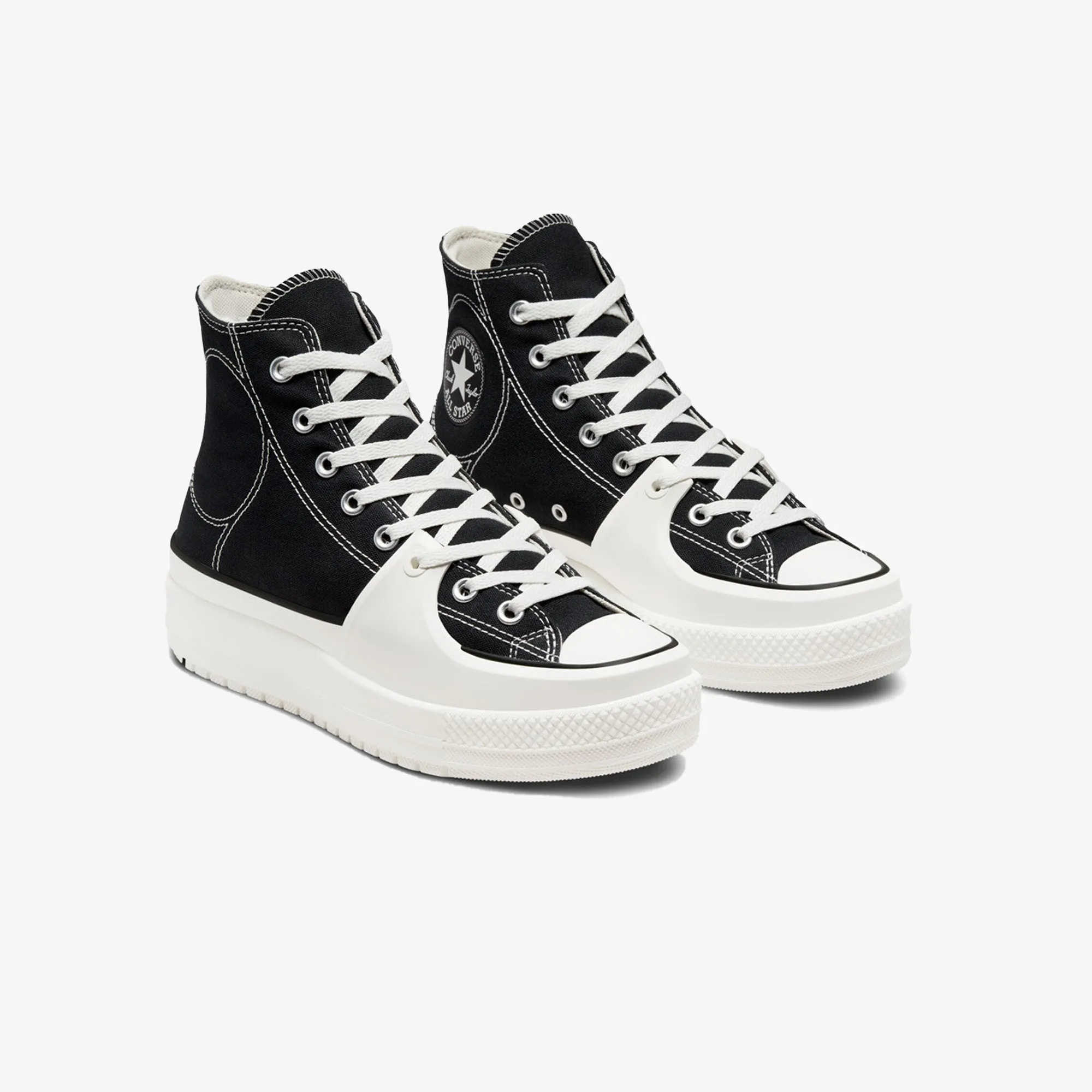 Converse | CHUCK TAYLOR ALL STAR CONSTRUCT HI  { BLACK/VINTAGE WHITE/EGRET