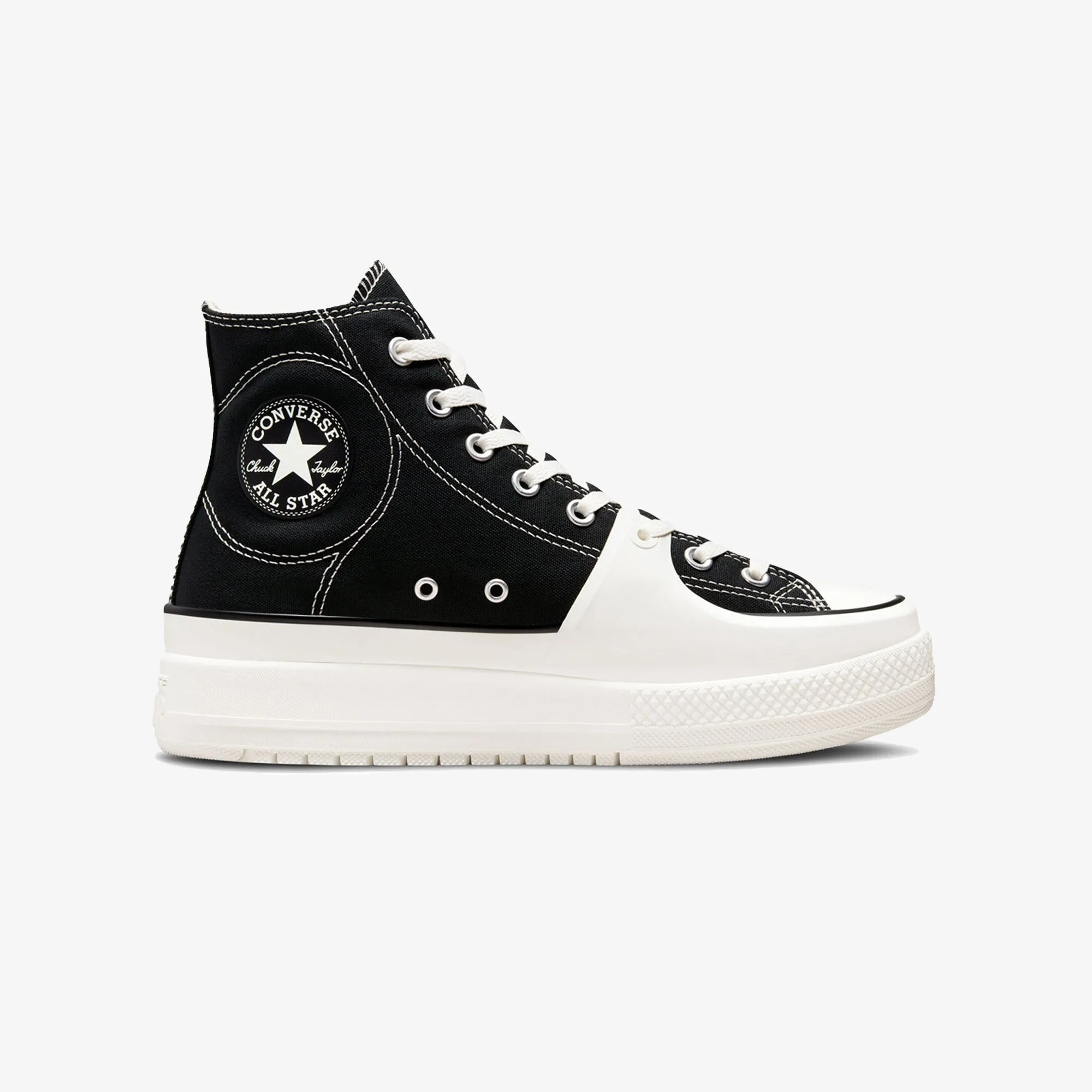 Converse | CHUCK TAYLOR ALL STAR CONSTRUCT HI  { BLACK/VINTAGE WHITE/EGRET