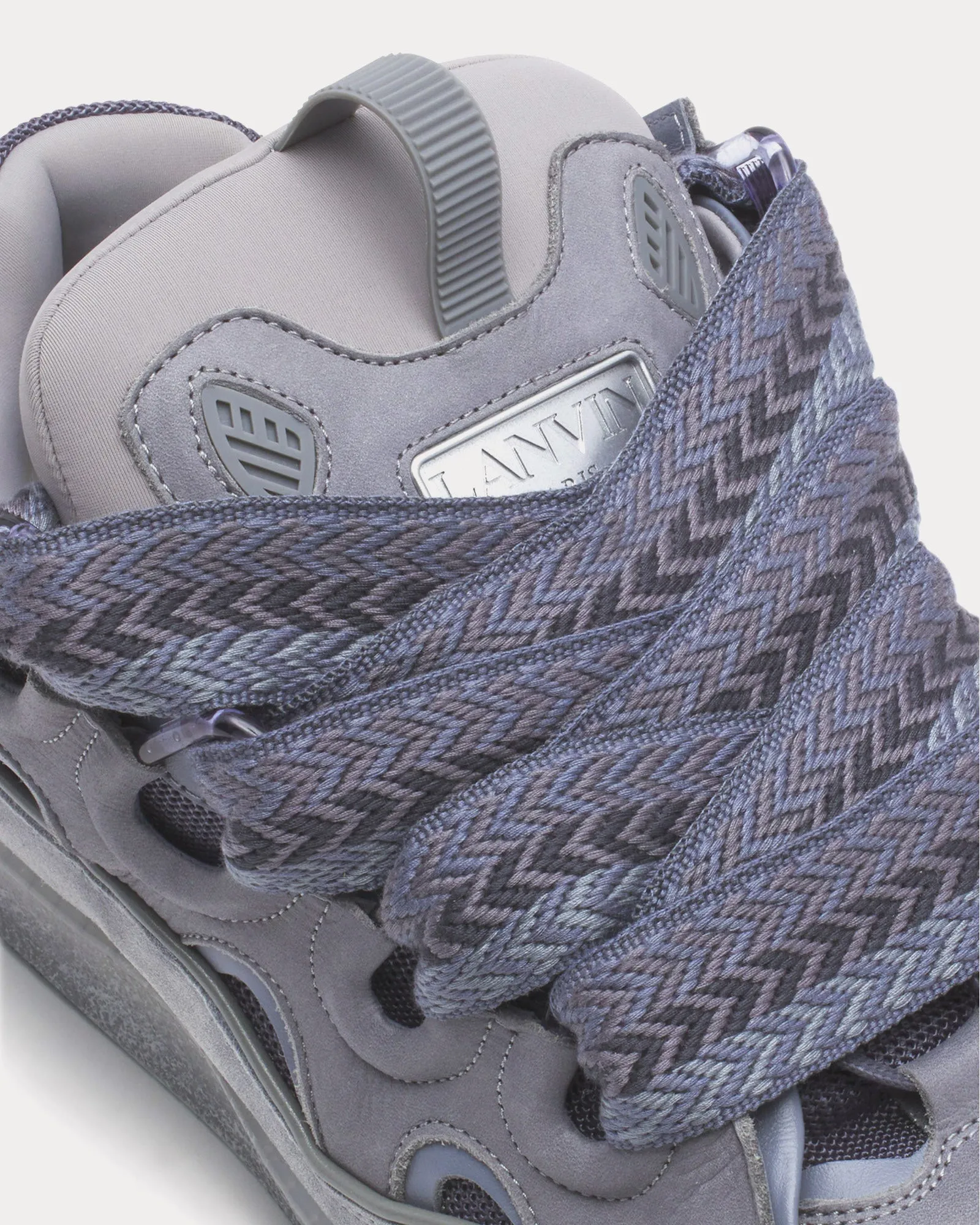 Curb Leather Light Grey Low Top Sneakers