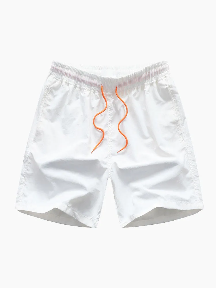 David Palm Tree Print Set  Button-Up Shirt & Swim Shorts
