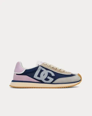 DG Cushion Mixed Material Blue / Grey Low Top Sneakers