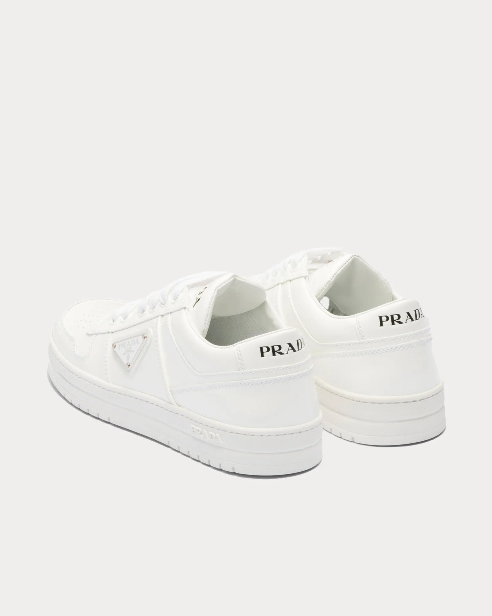 Downtown Patent Leather White Low Top Sneakers