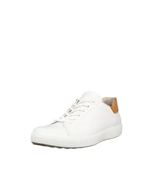 Ecco Men's Soft 7 Easy Slip In Sneaker - White/Lion
