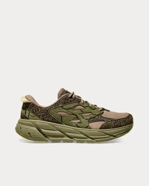 Elite Terrain System Clifton L Suede Dune / Fennel Running Shoes