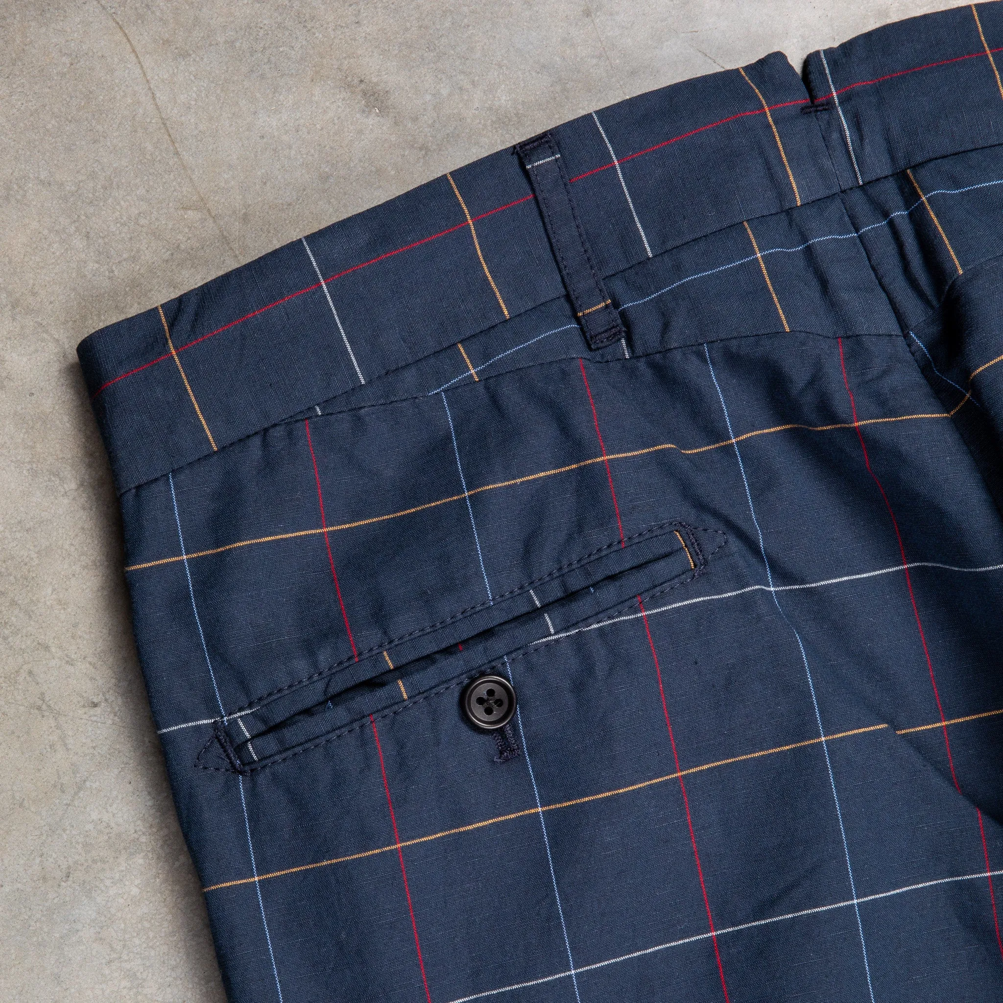 Engineered Garments Andover Pant Navy Windowpane