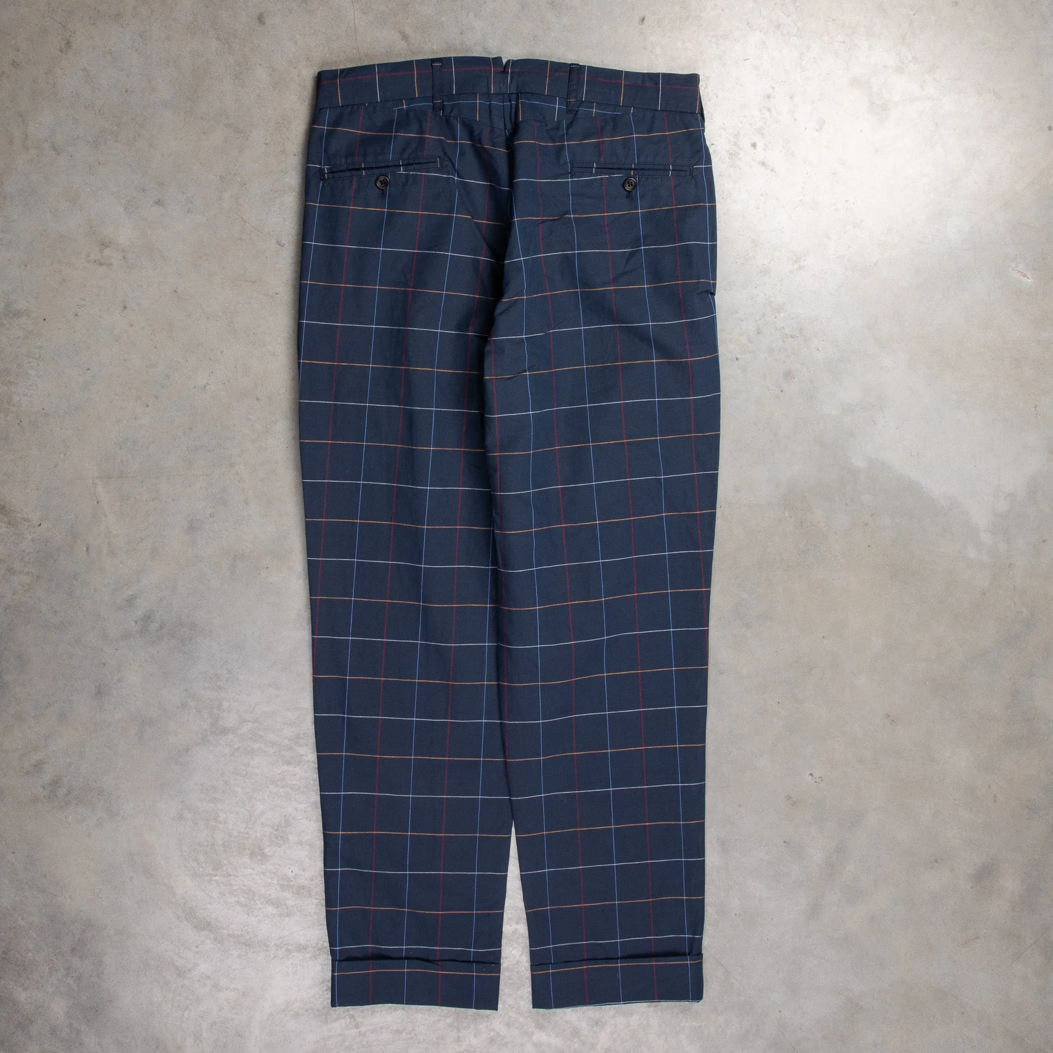 Engineered Garments Andover Pant Navy Windowpane