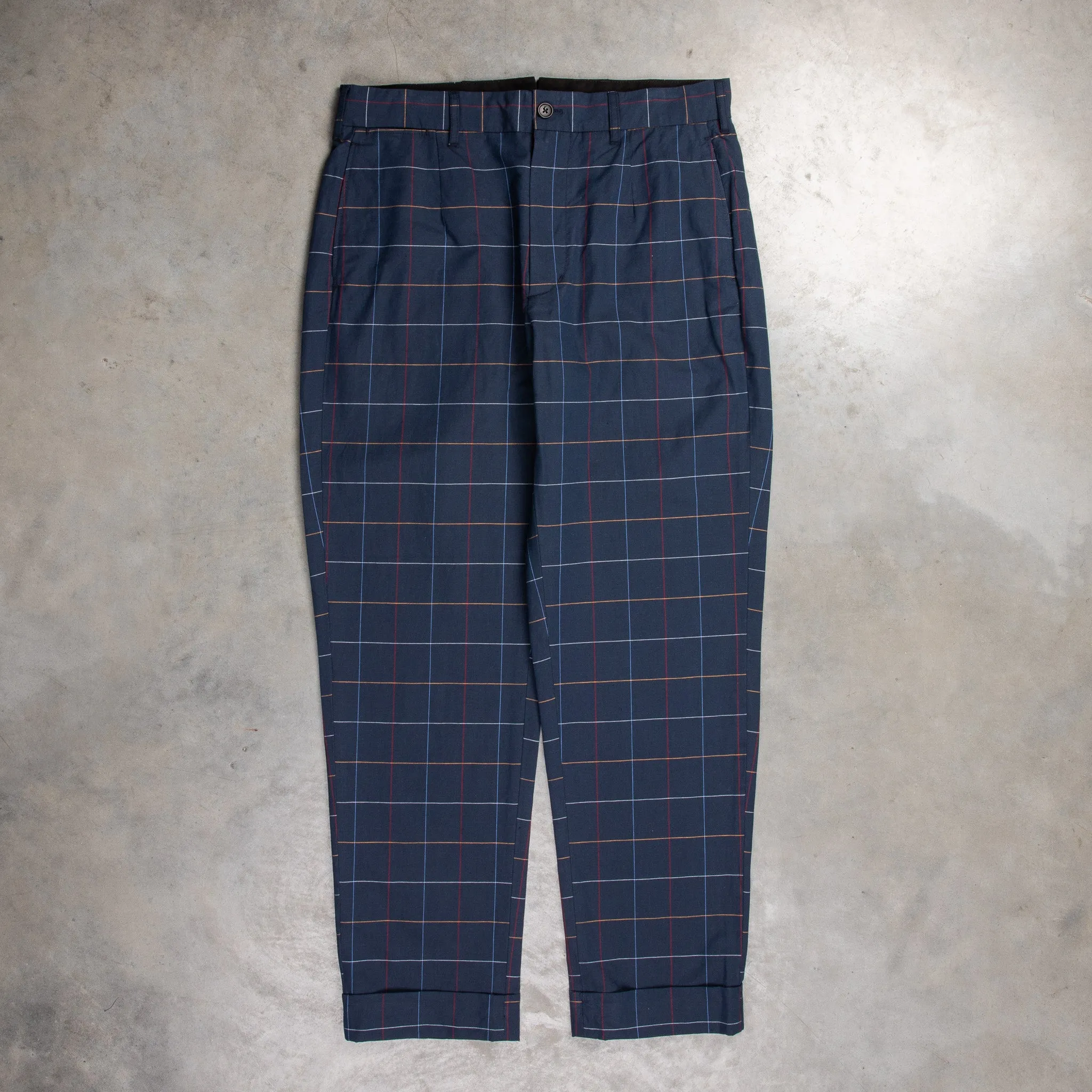 Engineered Garments Andover Pant Navy Windowpane