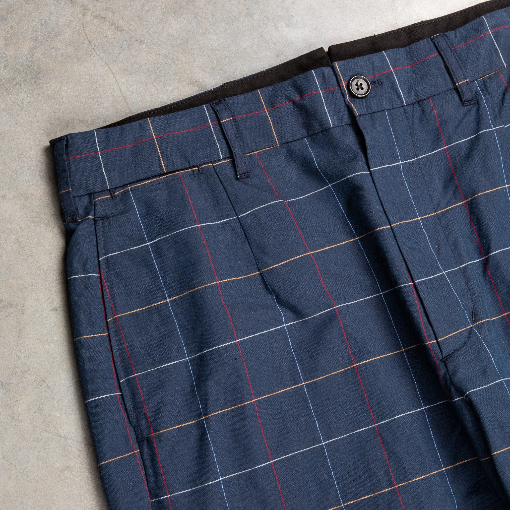 Engineered Garments Andover Pant Navy Windowpane