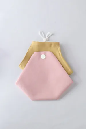 Fabric Mask Pouch - Coral Blush