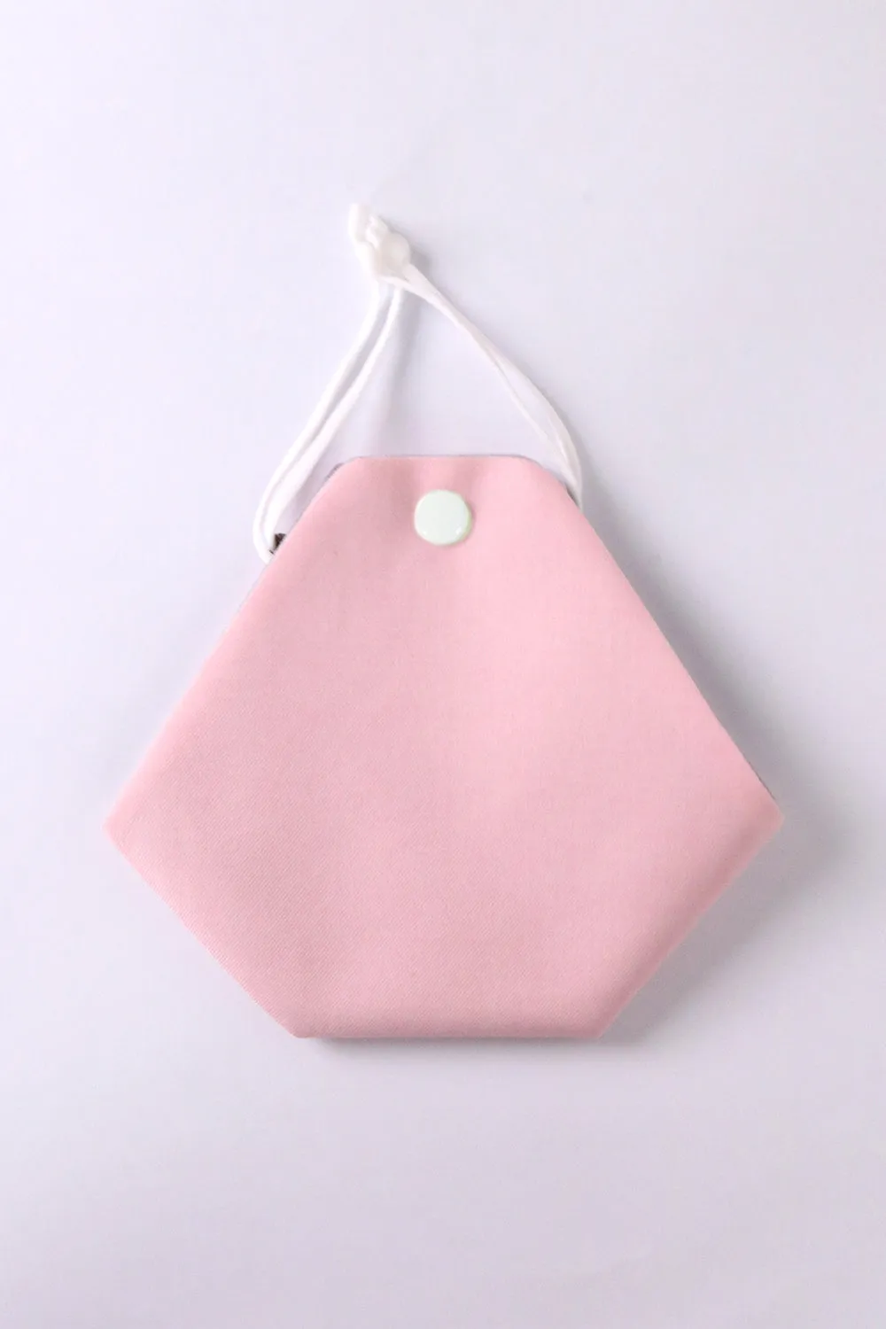 Fabric Mask Pouch - Coral Blush
