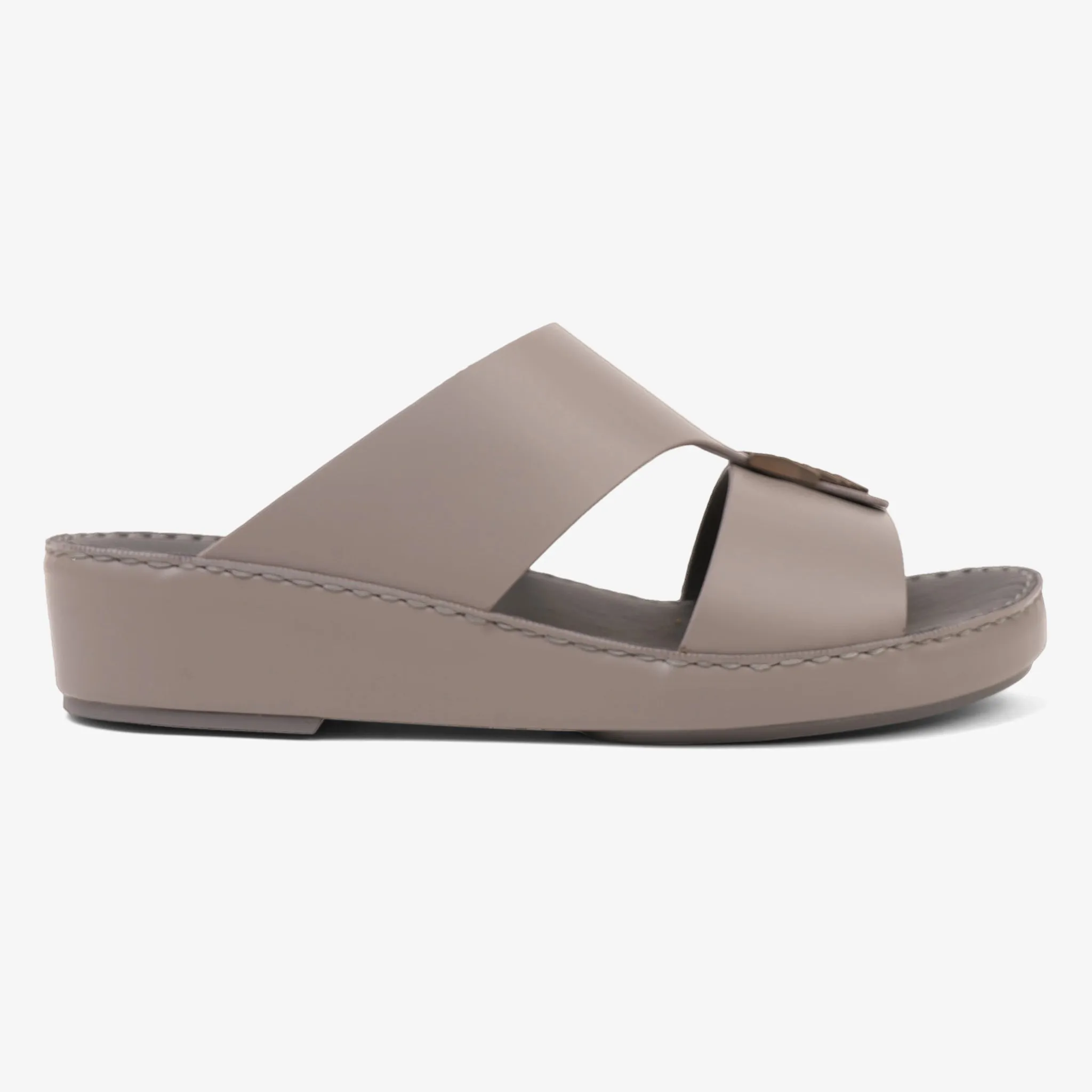 FARADA PREMIUM LEATHER 3D BUCKLE SANDALS LONDON SKY