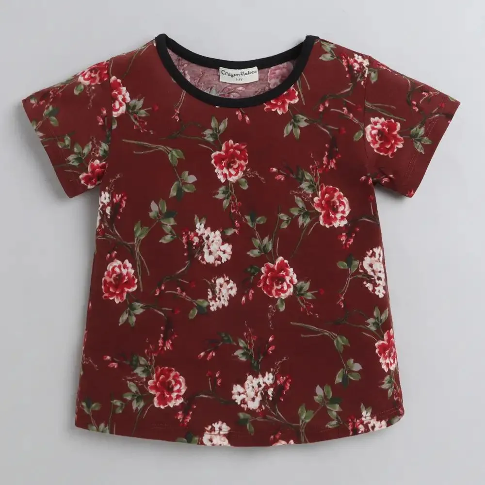 Floral Printed Leggings Set