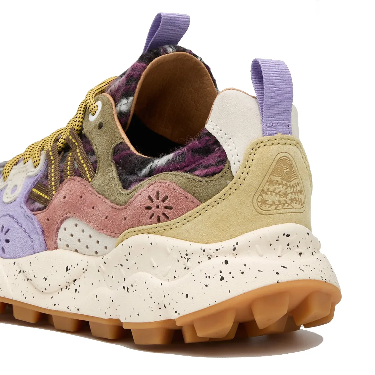 Flower Mountain - Sneakers Yamano 3 Suede Woolen Threads Light Brown Violet - 201781729 - LIGHT/BROWN-VIOLET
