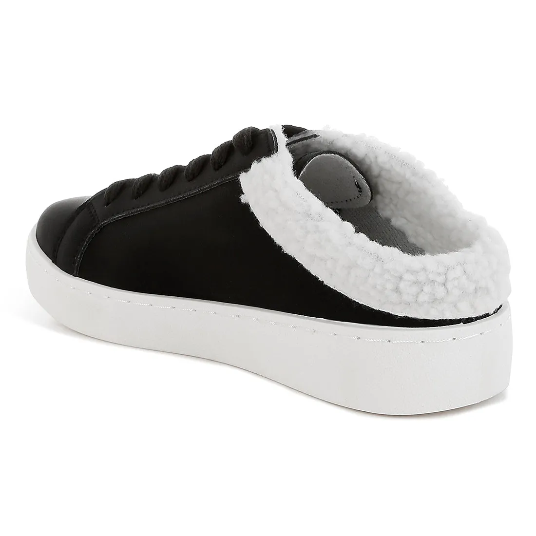 Fur Collar Slip On Sneakers