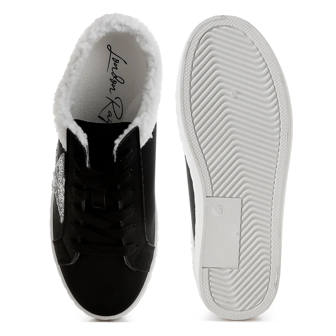 Fur Collar Slip On Sneakers