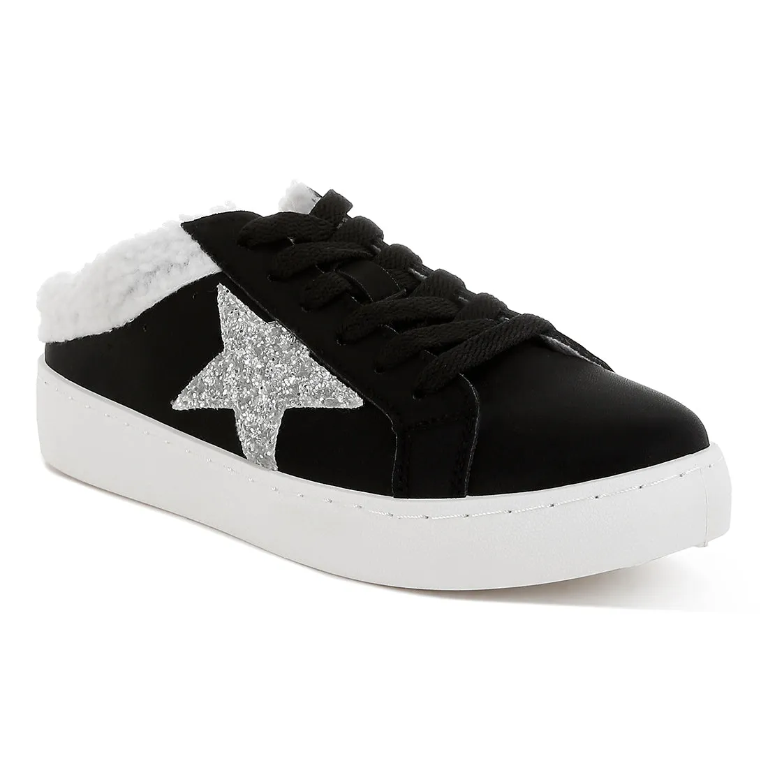 Fur Collar Slip On Sneakers