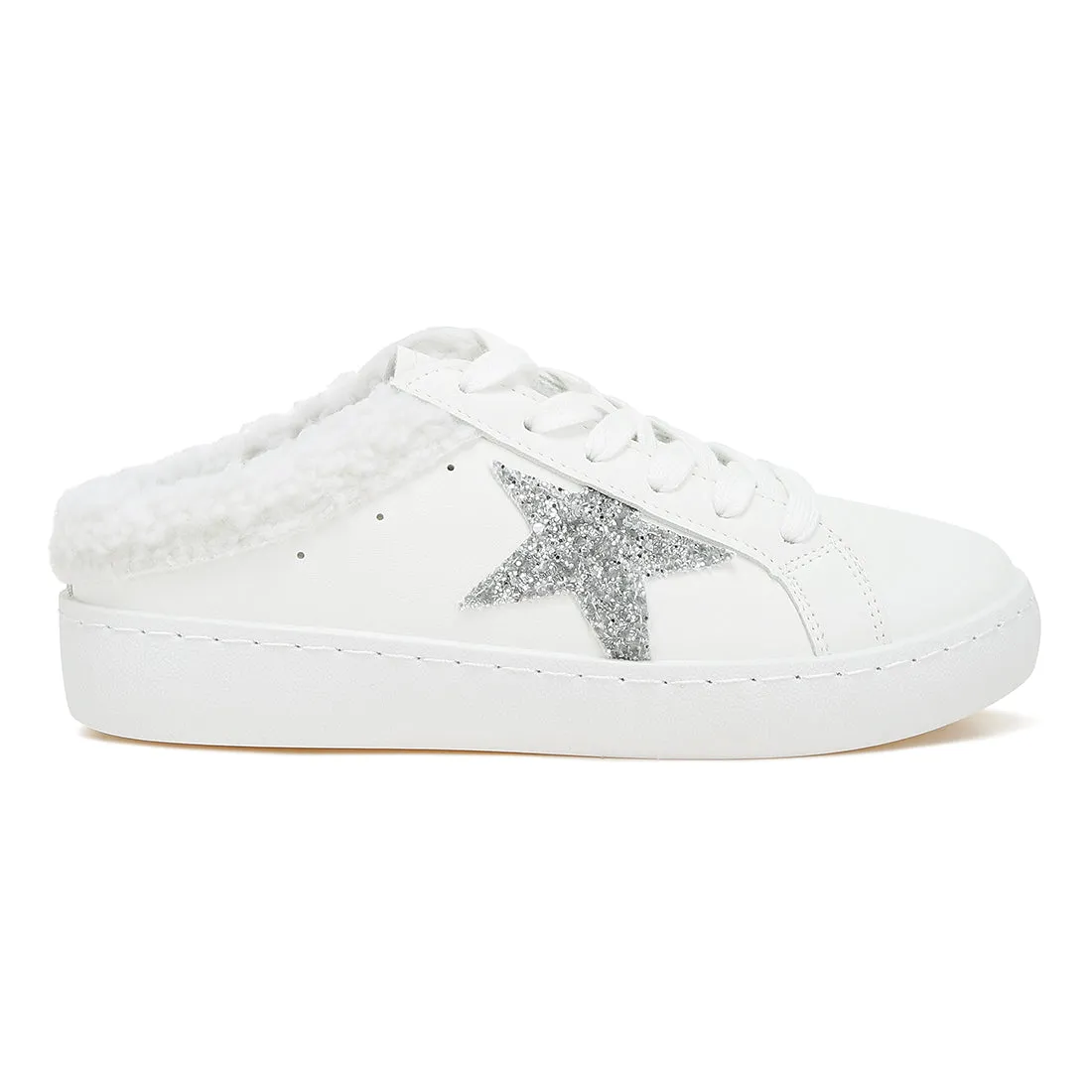 Fur Collar Slip On Sneakers