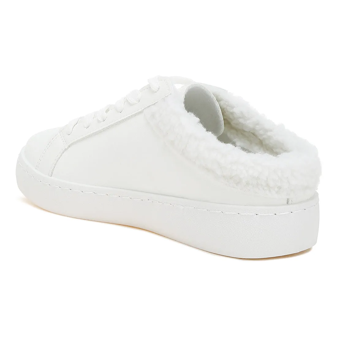 Fur Collar Slip On Sneakers