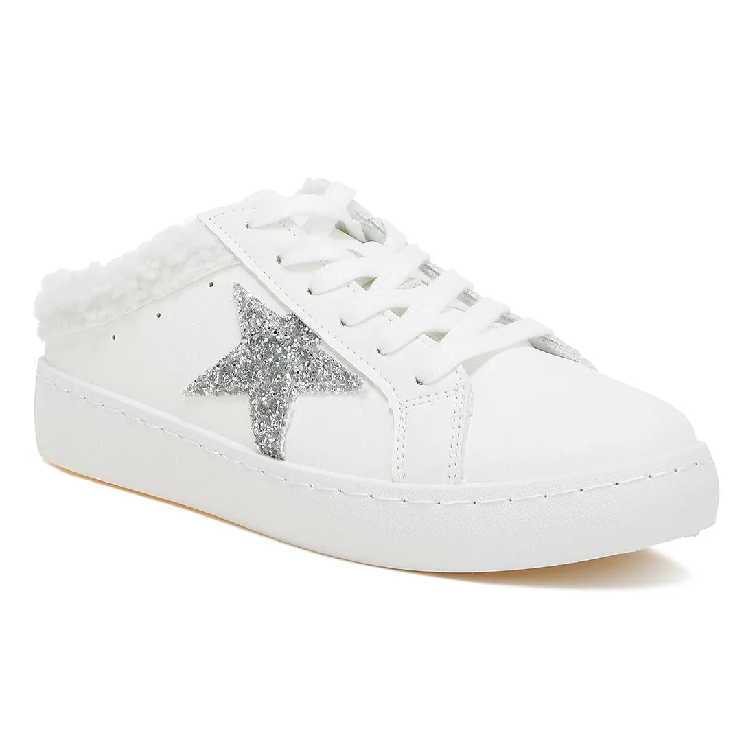 Fur Collar Slip On Sneakers