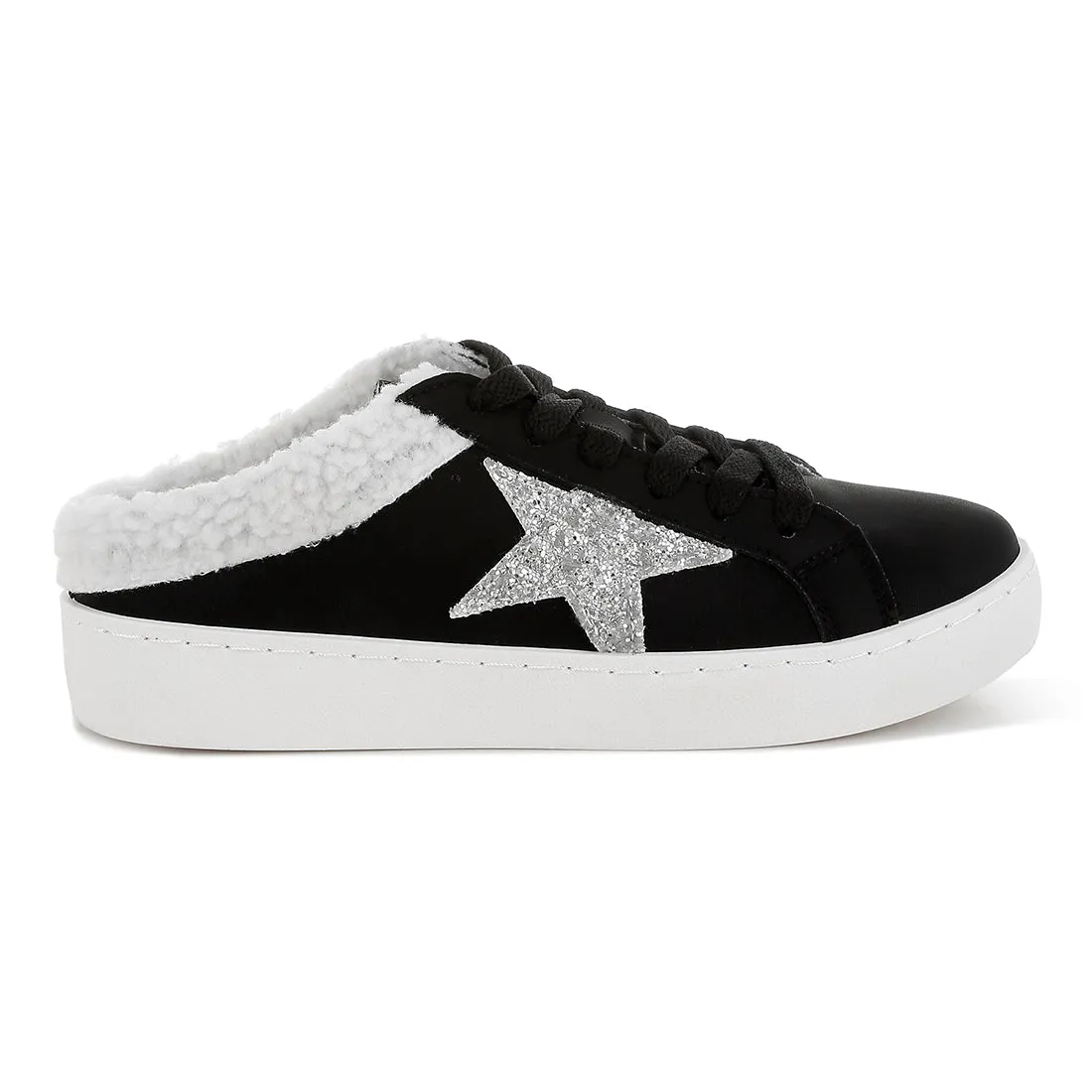 Fur Collar Slip On Sneakers