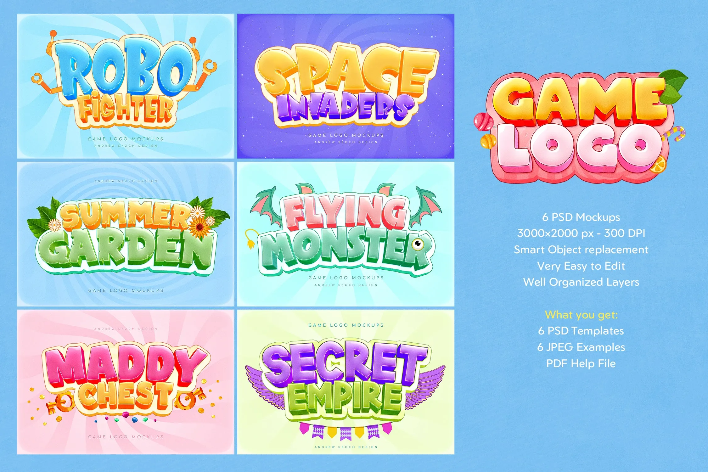 Game Logo Text Effects