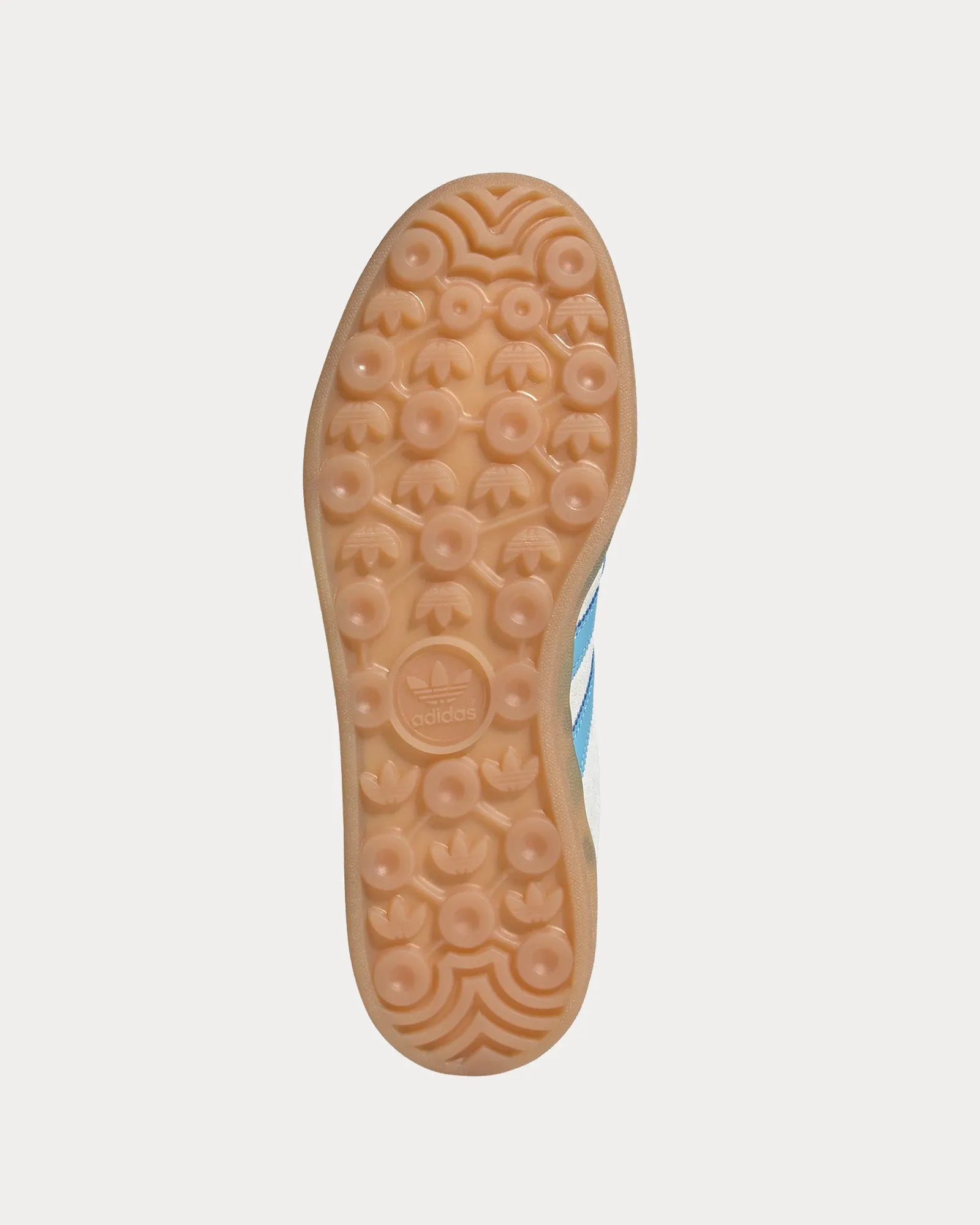 Gazelle Indoor Beige / Light Blue / Gum Low Top Sneakers