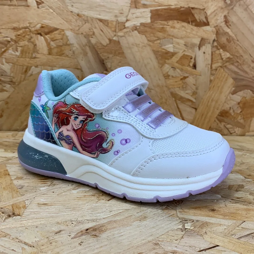 Geox Kids Disney The Little Mermaid Trainers - White / Watersea