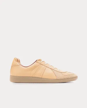 German Army Trainer Light Beige Low Top Sneakers