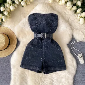 Glam Denim Playsuit